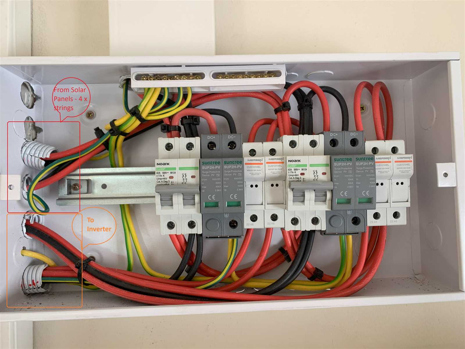 solar combiner box wiring diagram