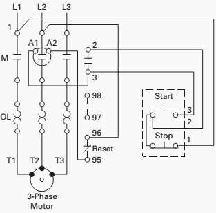 wiring diagram motor starter