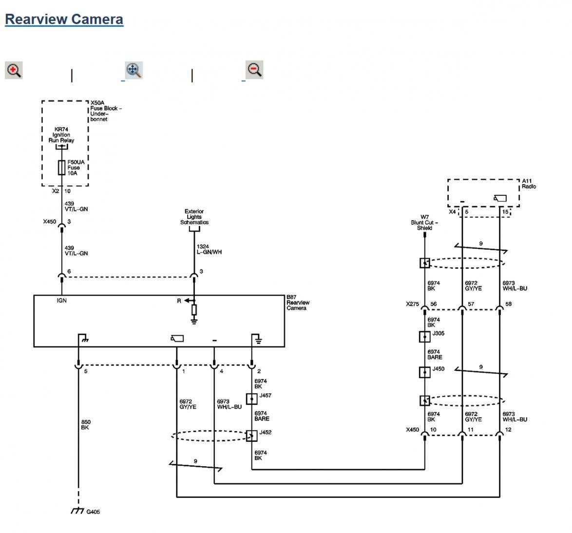 car rear view camera wiring diagram