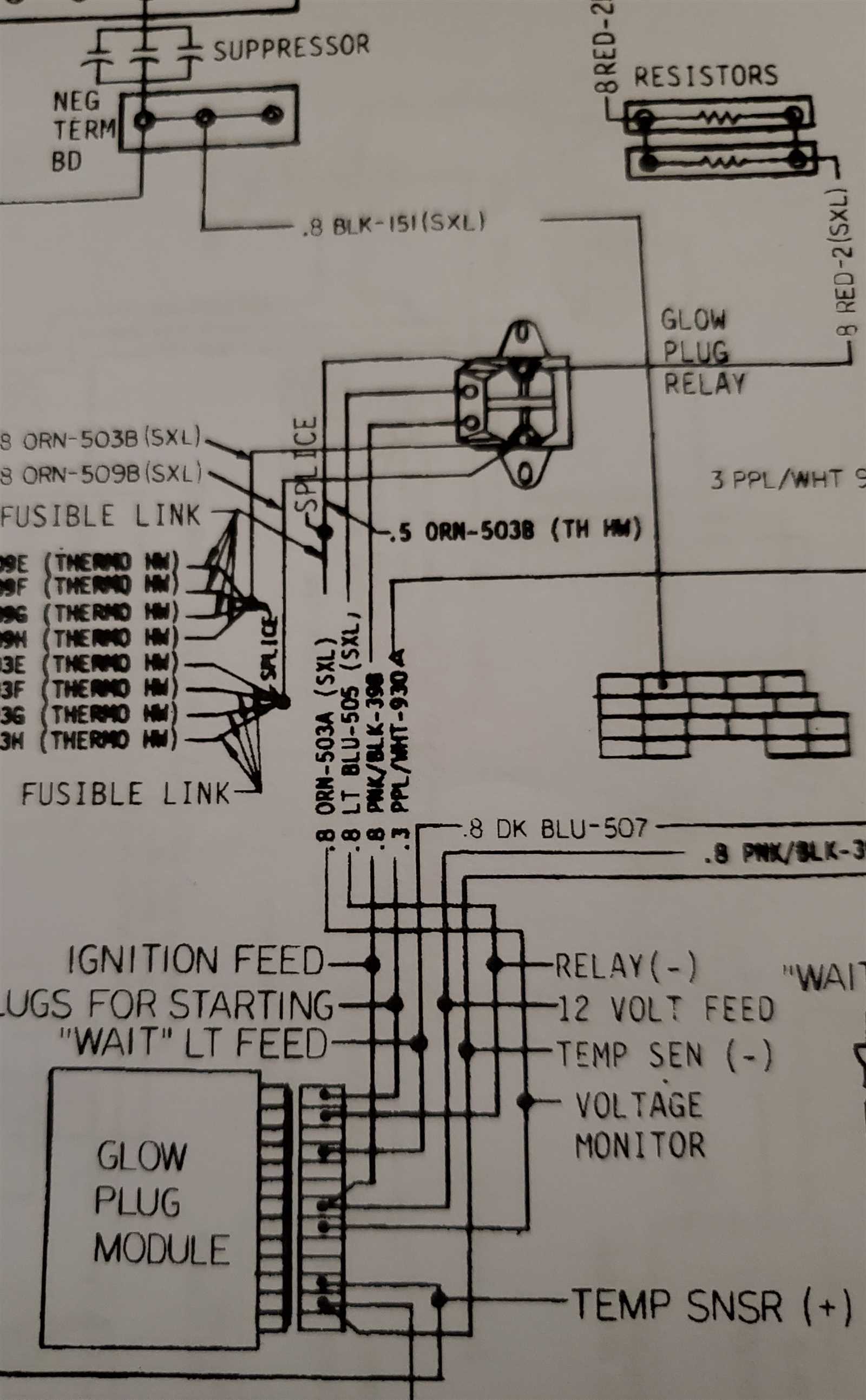 glow plug relay wiring diagram