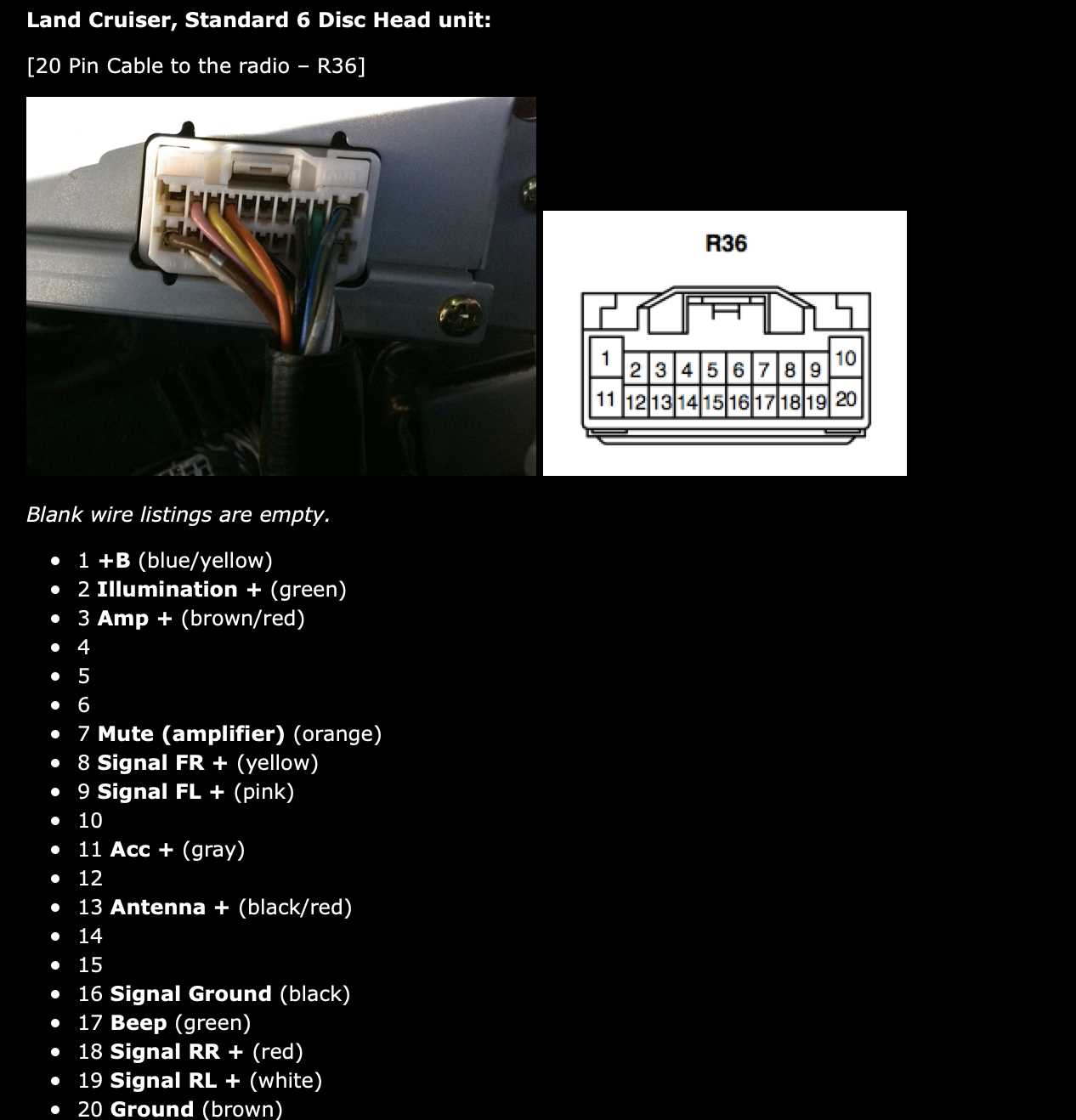 head unit wiring diagram