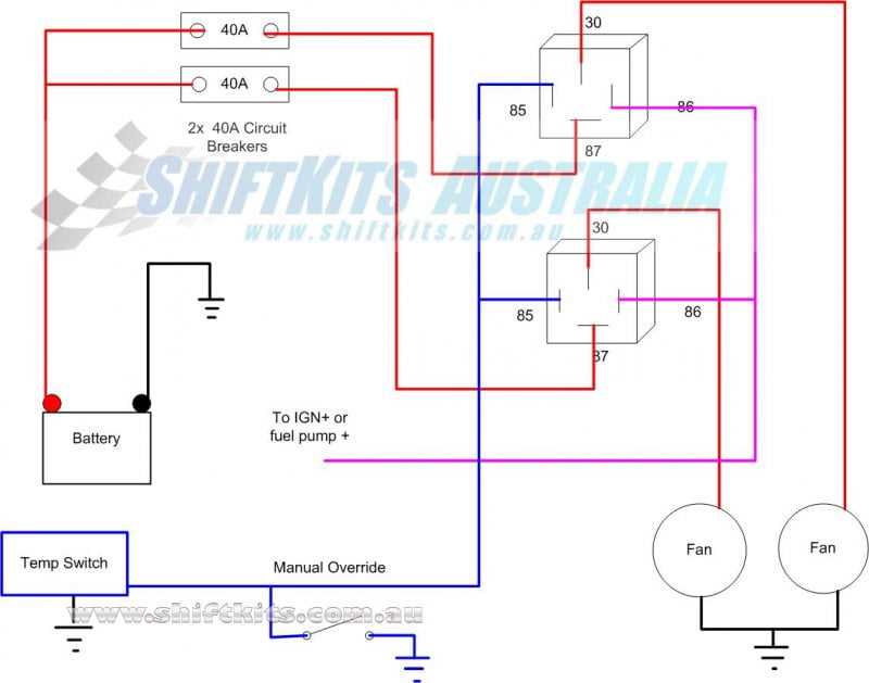 wiring diagram electric fan