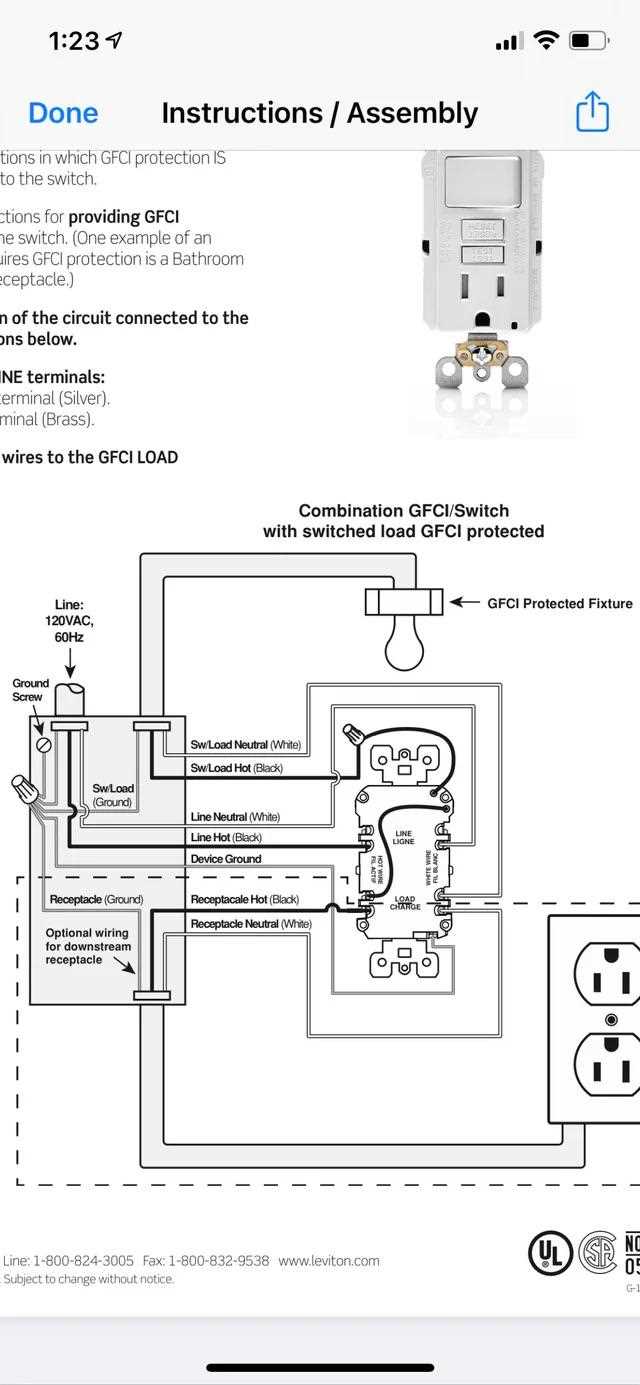 gfci switch combo wiring diagram