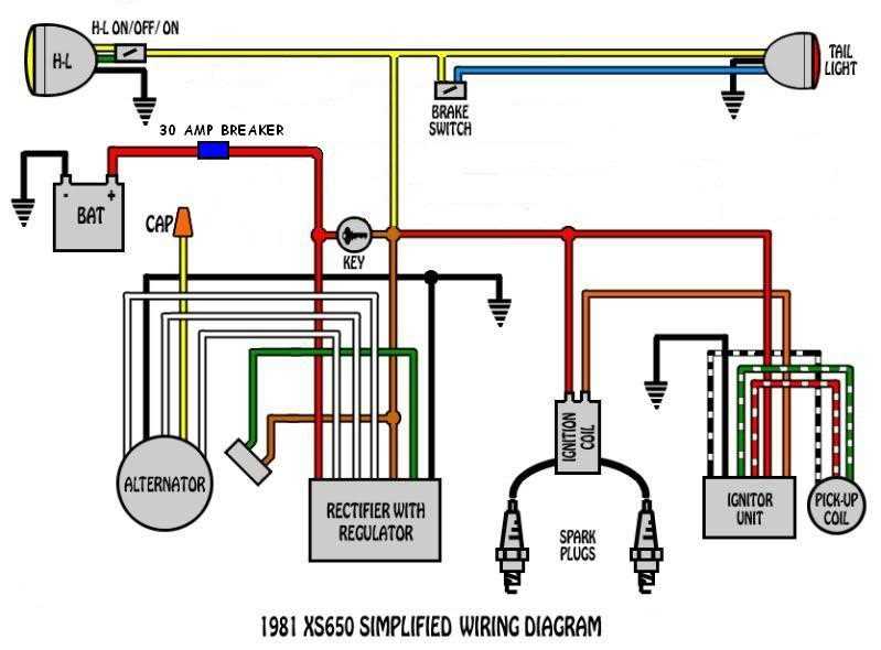 motorcycle ignition coil wiring diagram