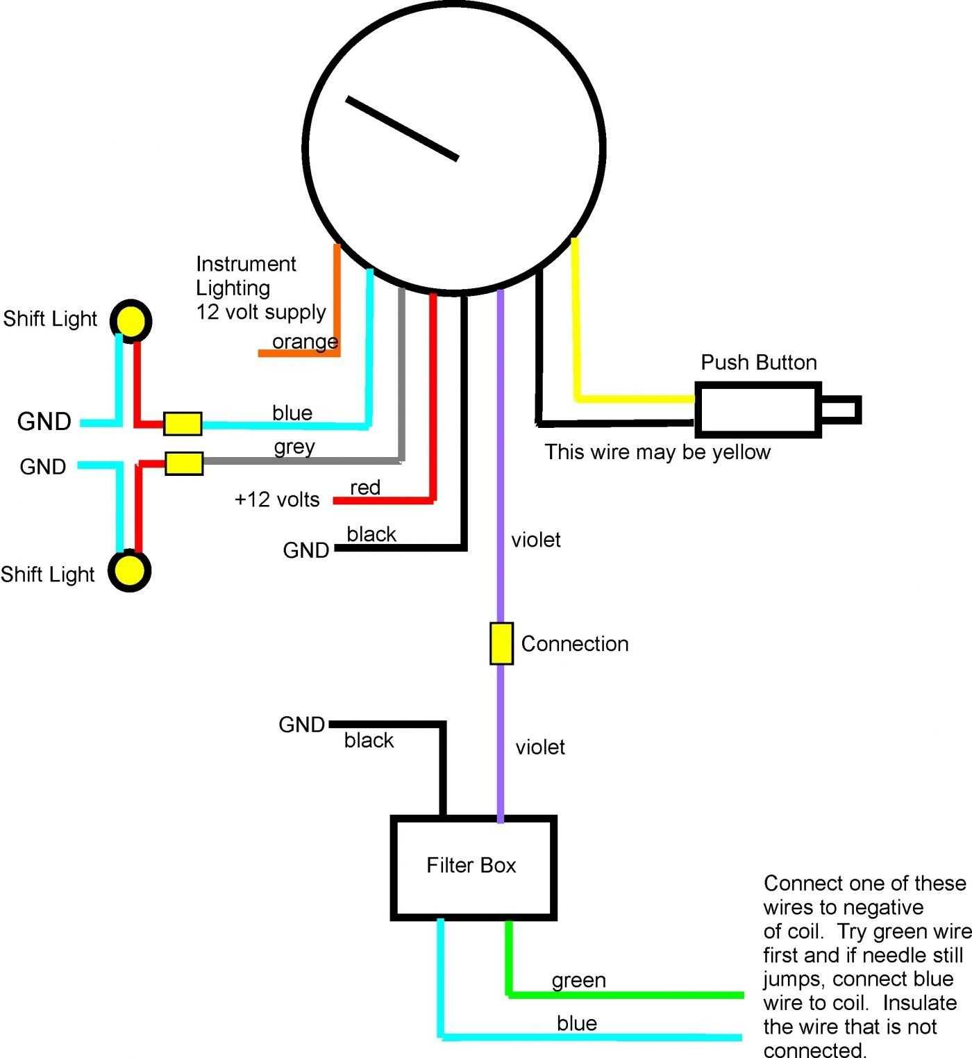 honda outboard tachometer wiring diagram