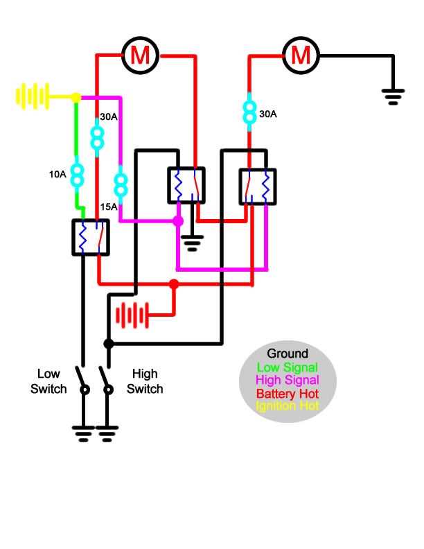 2 speed fan wiring diagram