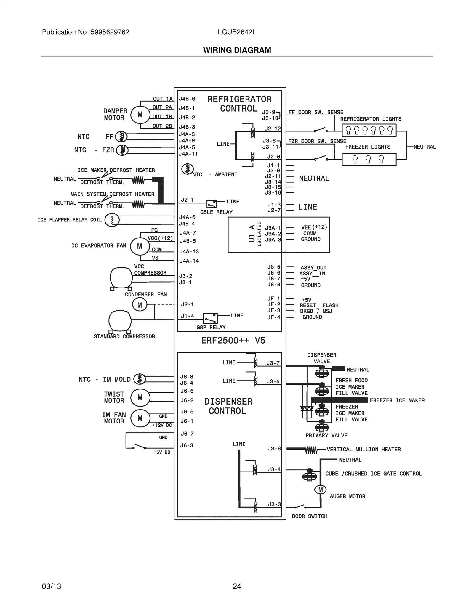 frigidaire ice maker wiring diagram