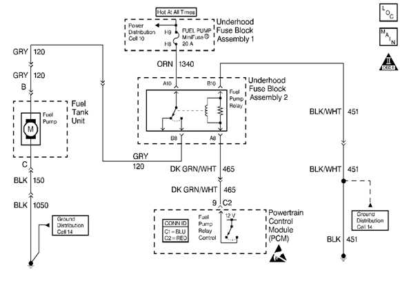 fuel pump wiring diagram