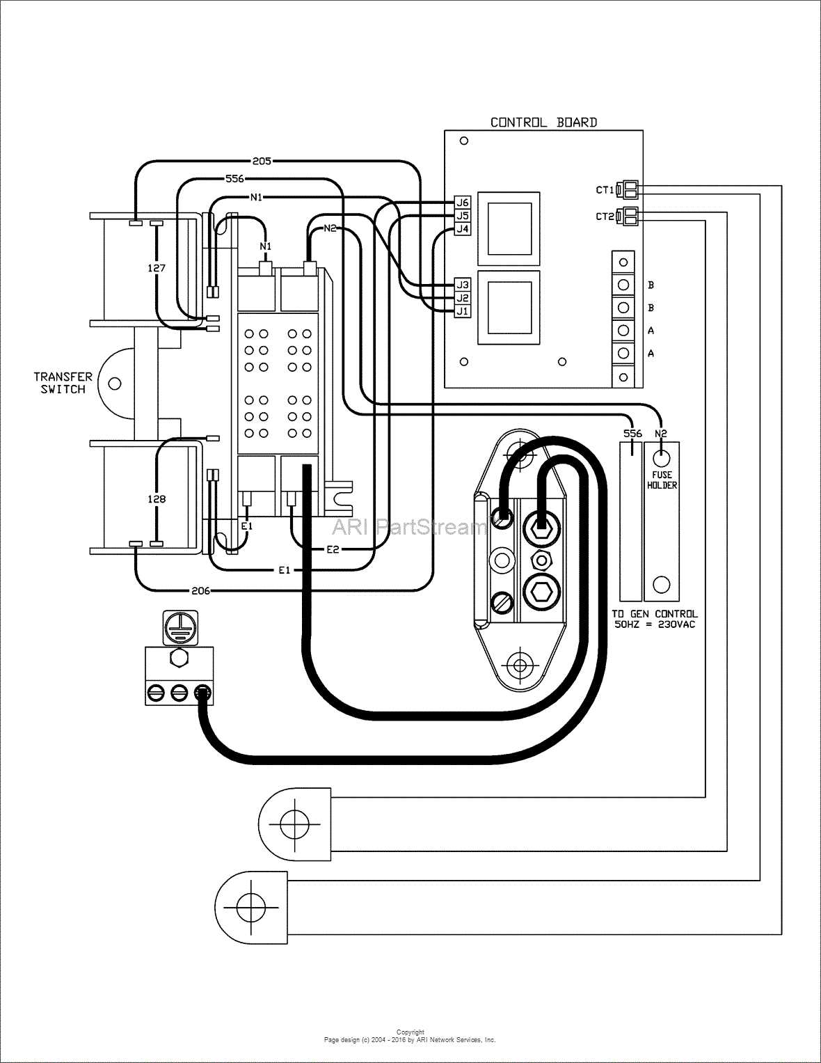 generator automatic transfer switch wiring diagram