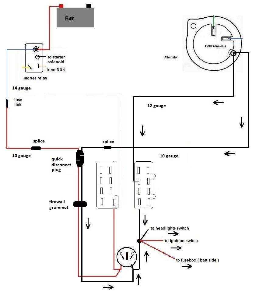 mopar alternator wiring diagram