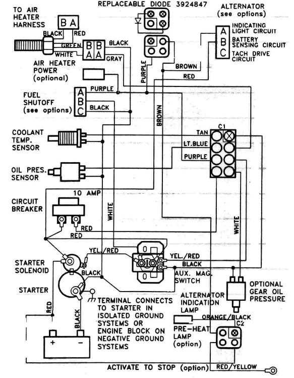 dodge cummins alternator wiring diagram