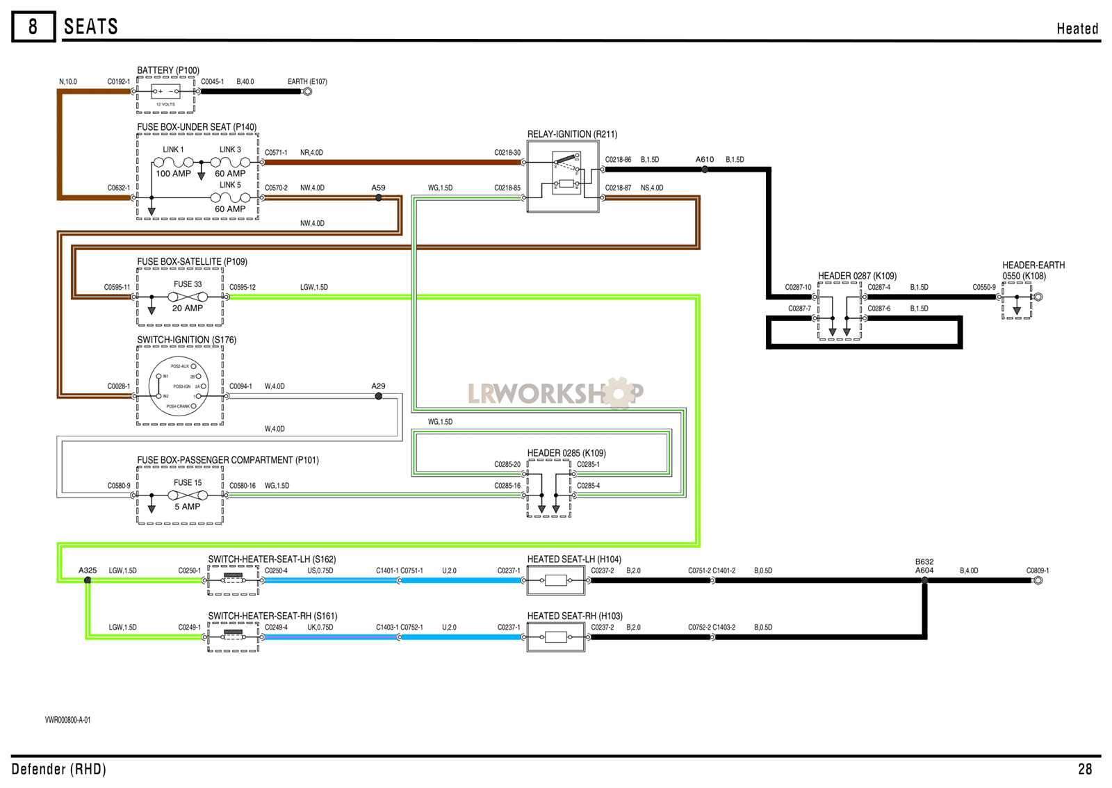 heated seat wiring diagram