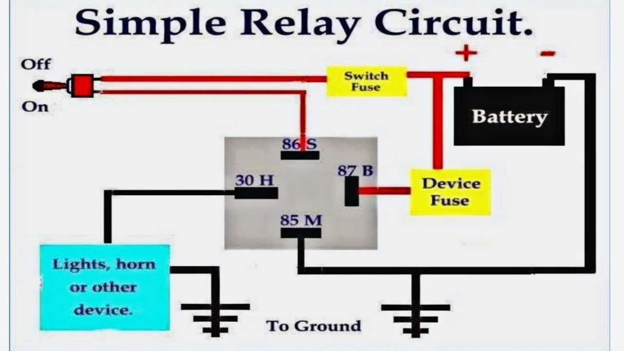 wiring diagram for relay for air horn