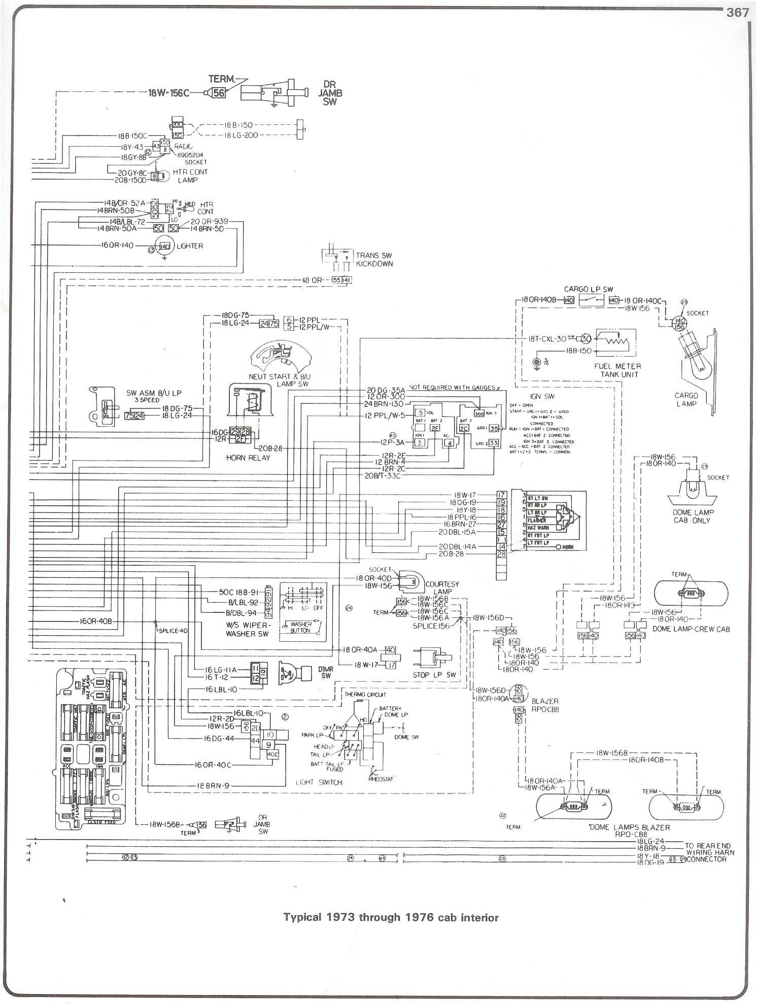 73 87 chevy truck wiring harness diagram