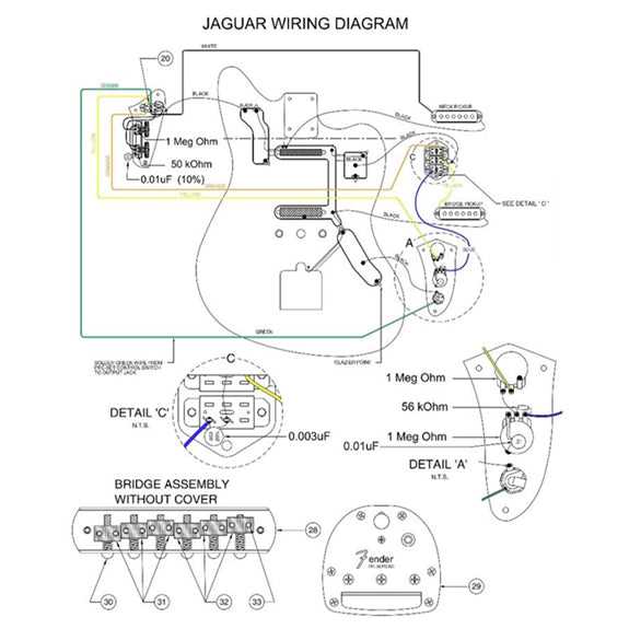 jaguar guitar wiring diagram