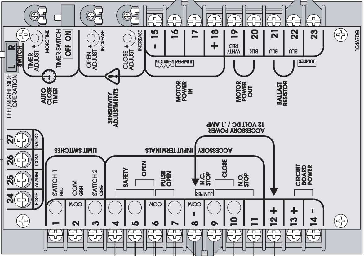 liftmaster garage door opener wiring diagram