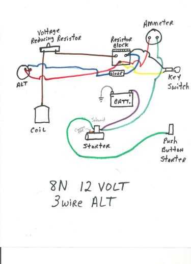 wiring diagram for 8n ford tractor