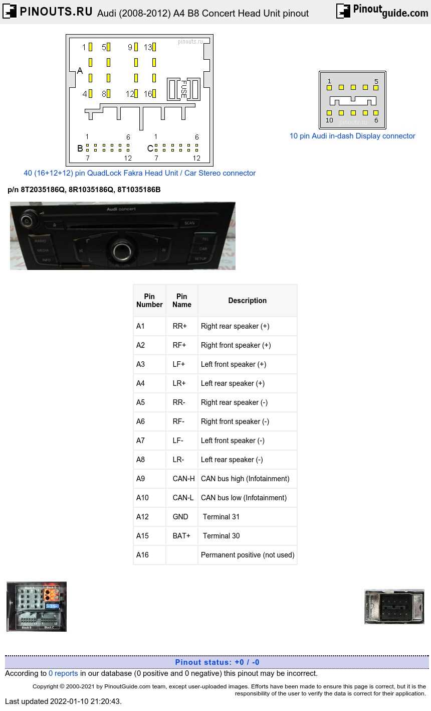 audi a4 radio wiring diagram