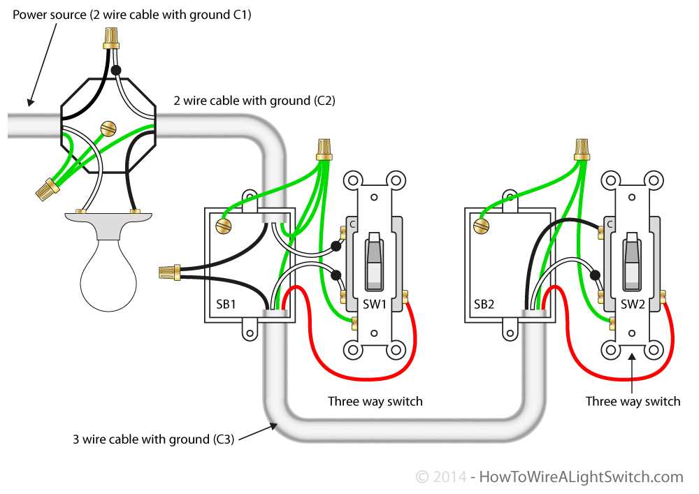 wiring diagram 3 way light switch