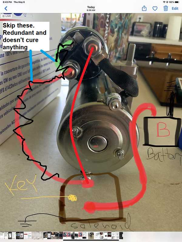 chevy 350 starter wiring diagram