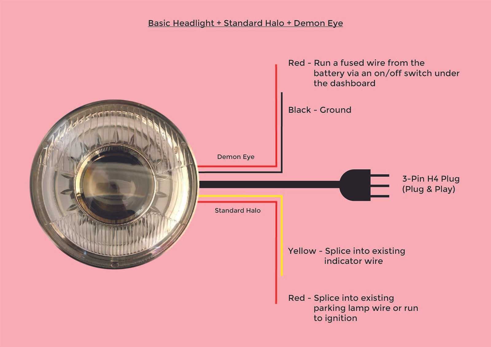 wiring diagram for headlights