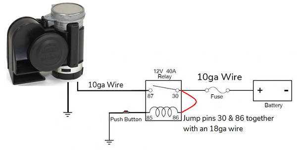 wiring horn relay diagram