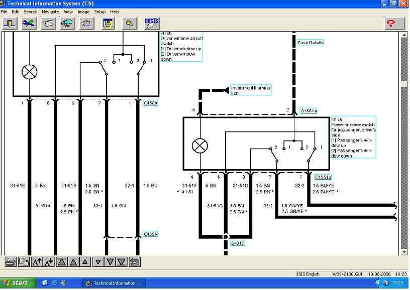 ford power mirror switch wiring diagram