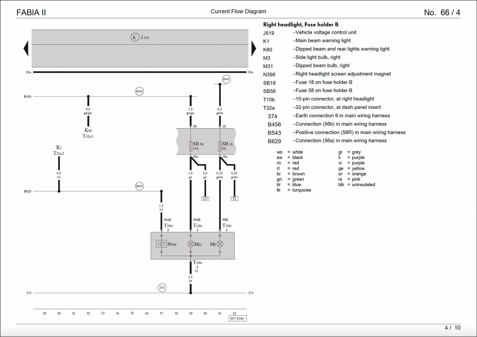 wiring diagram of headlight