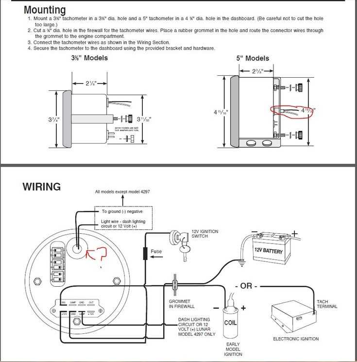 auto gauge tachometer wiring diagram