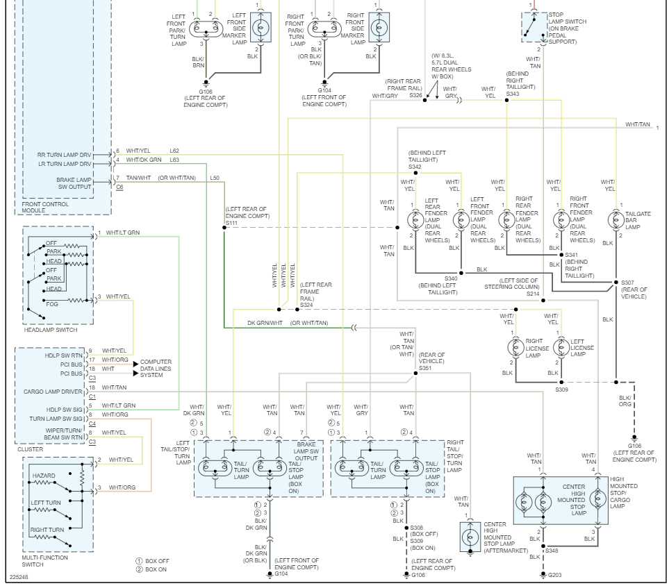 2005 silverado tail light wiring diagram