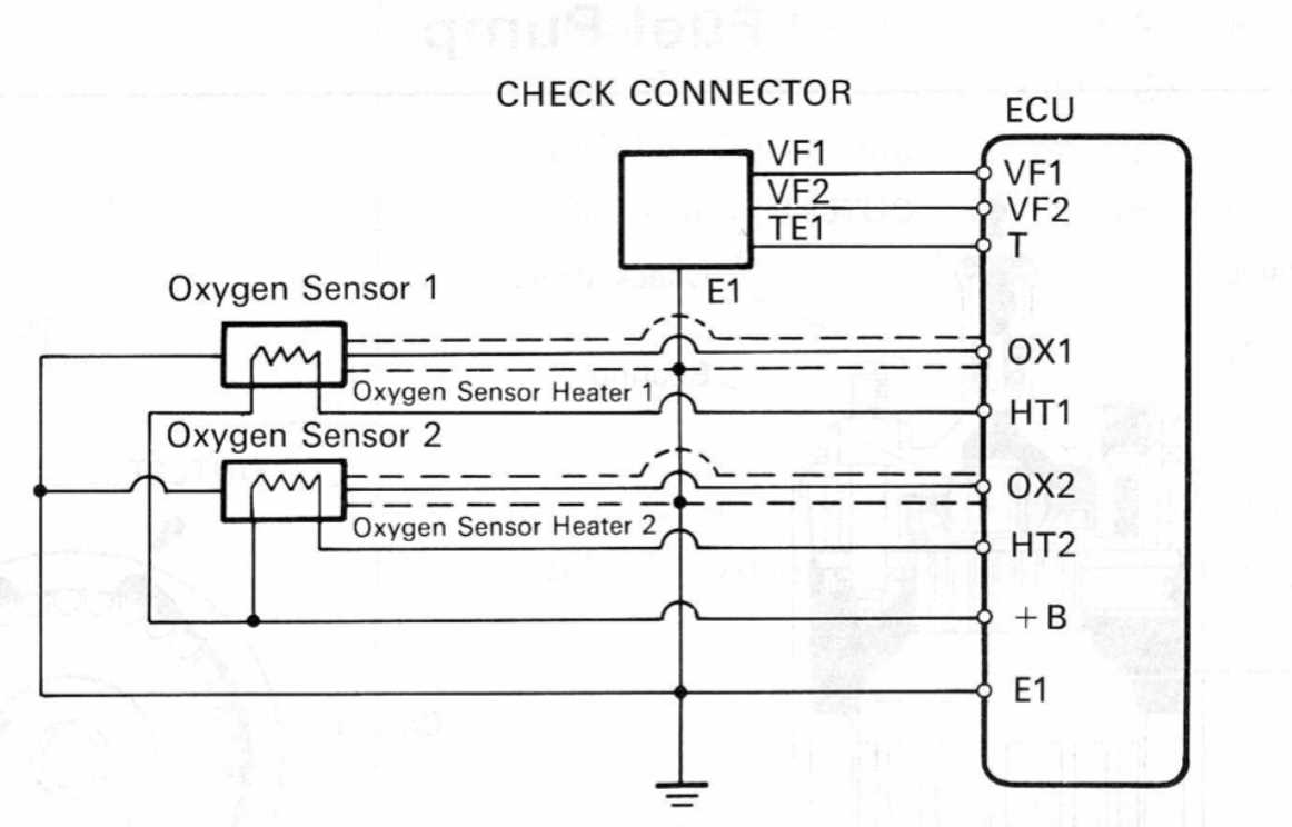 toyota oxygen sensor wiring diagram