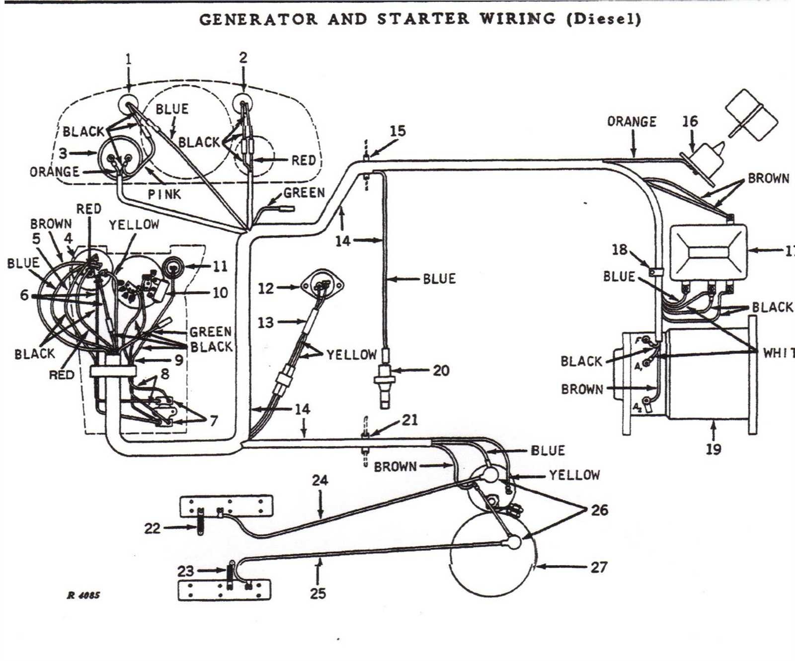 john deere 425 wiring diagram