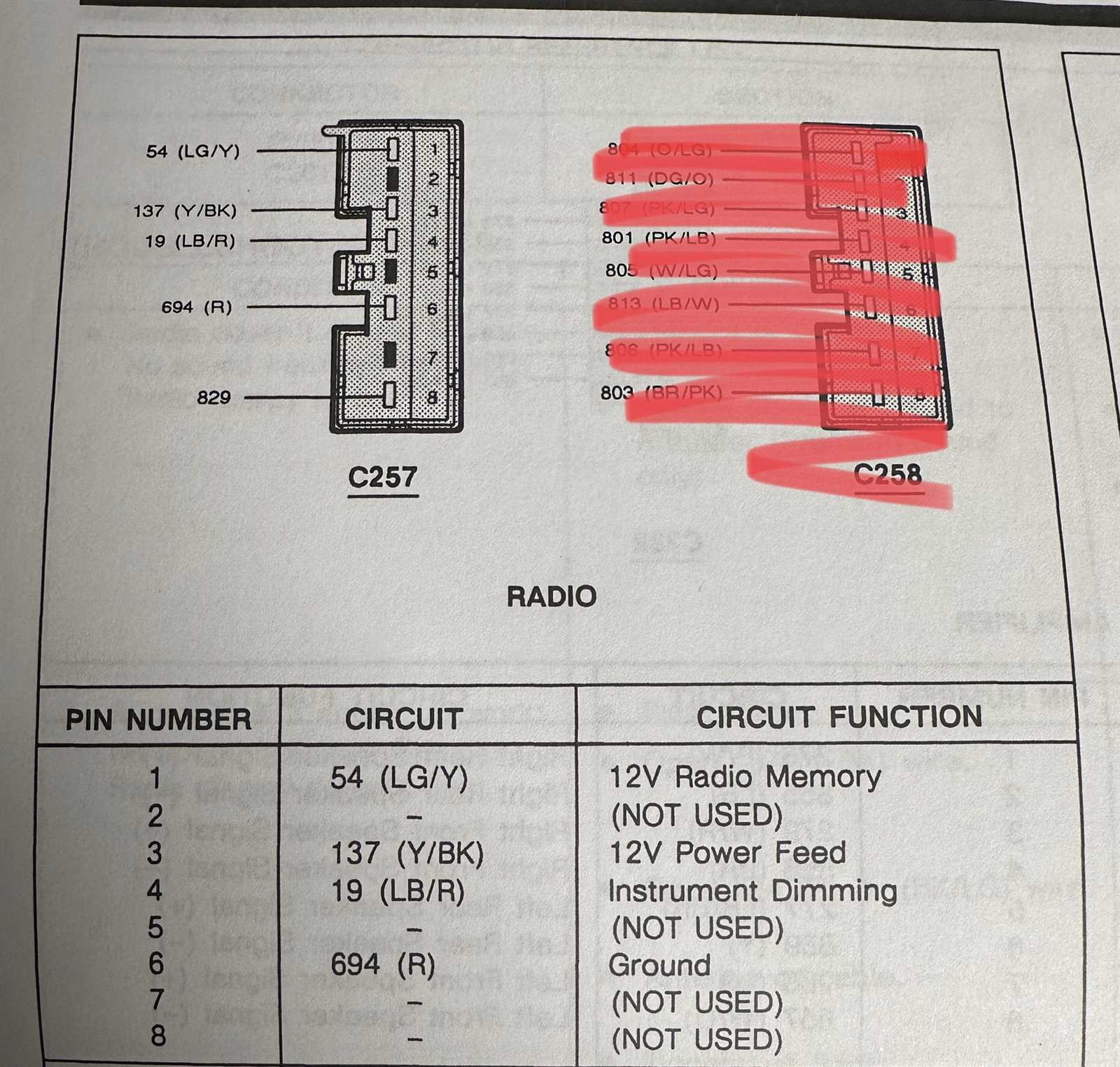 1993 ford ranger radio wiring diagram