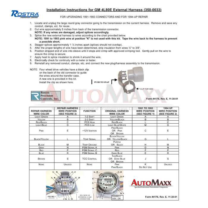 4l80e transmission wiring diagram