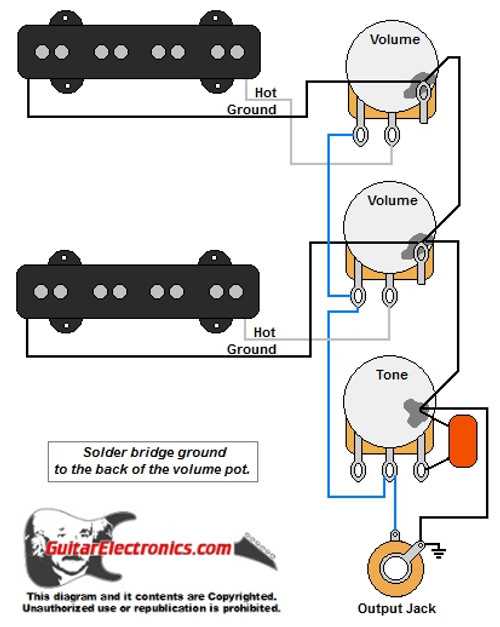 guitar input wiring diagram