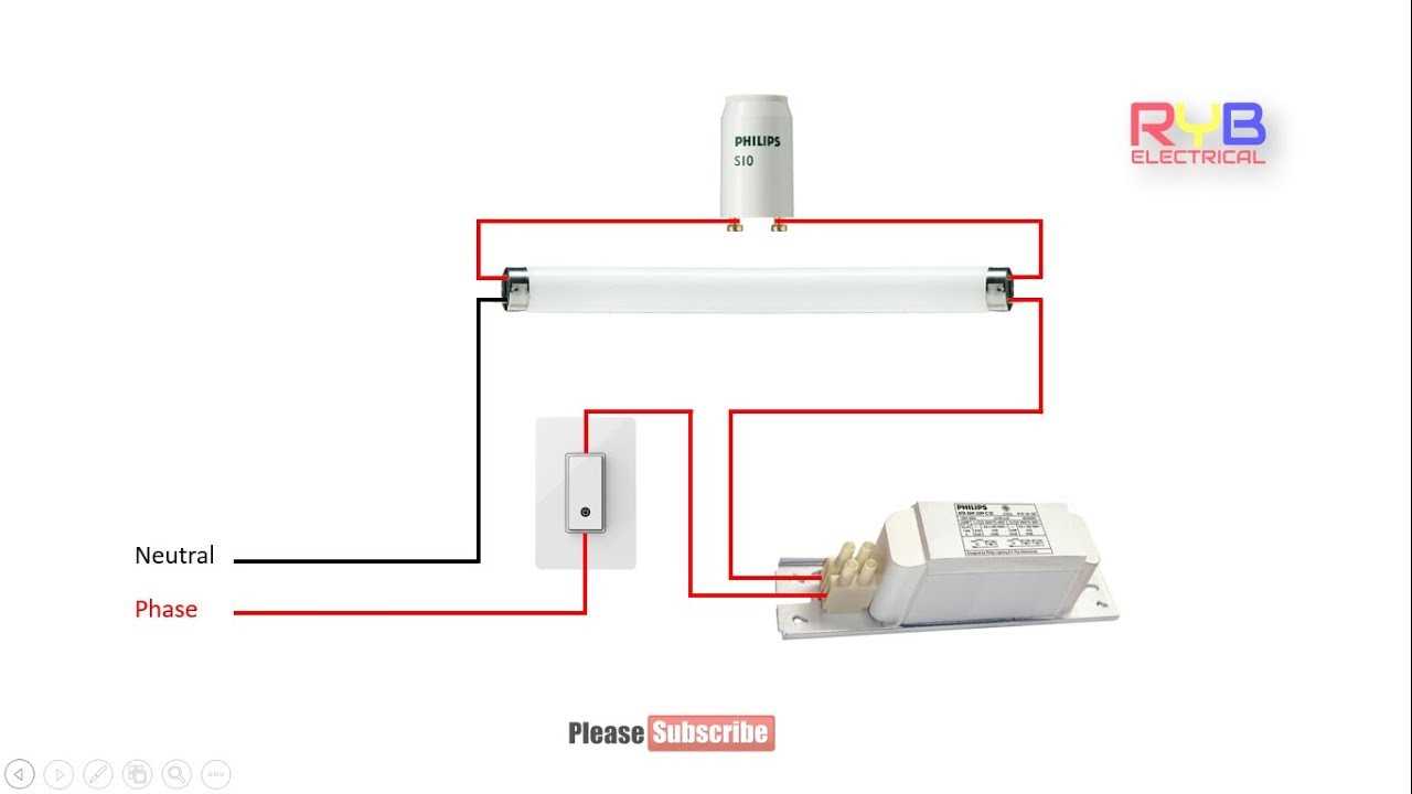 fluorescent light wiring diagram