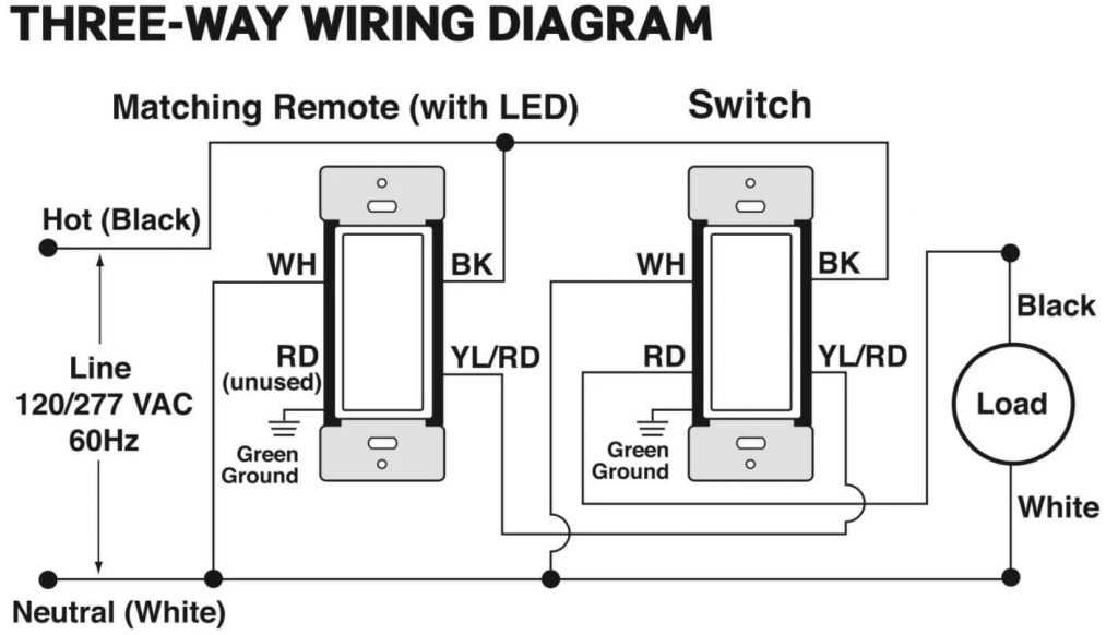 wiring three way switch diagram