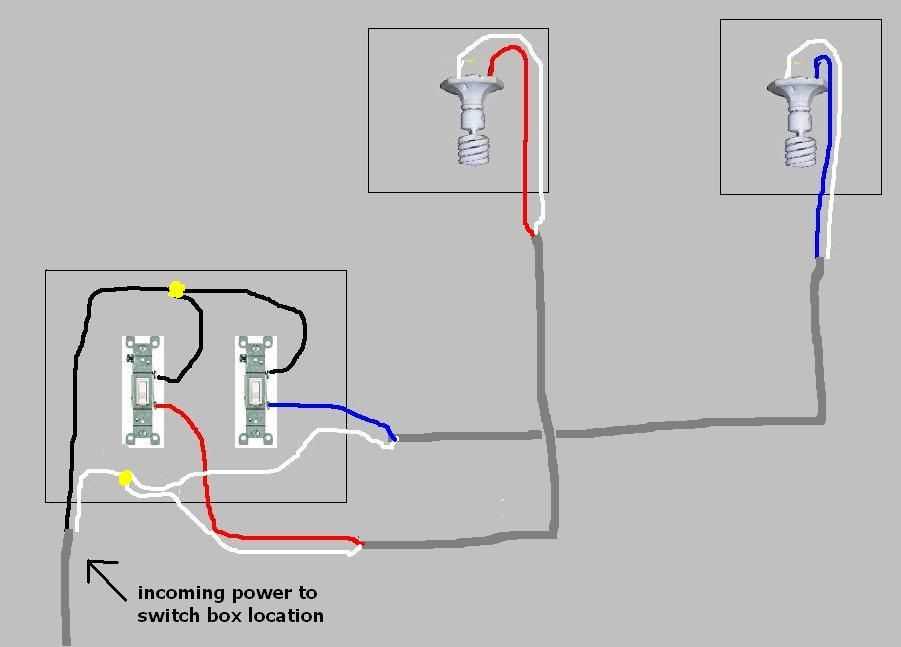 2 single pole switch wiring diagram