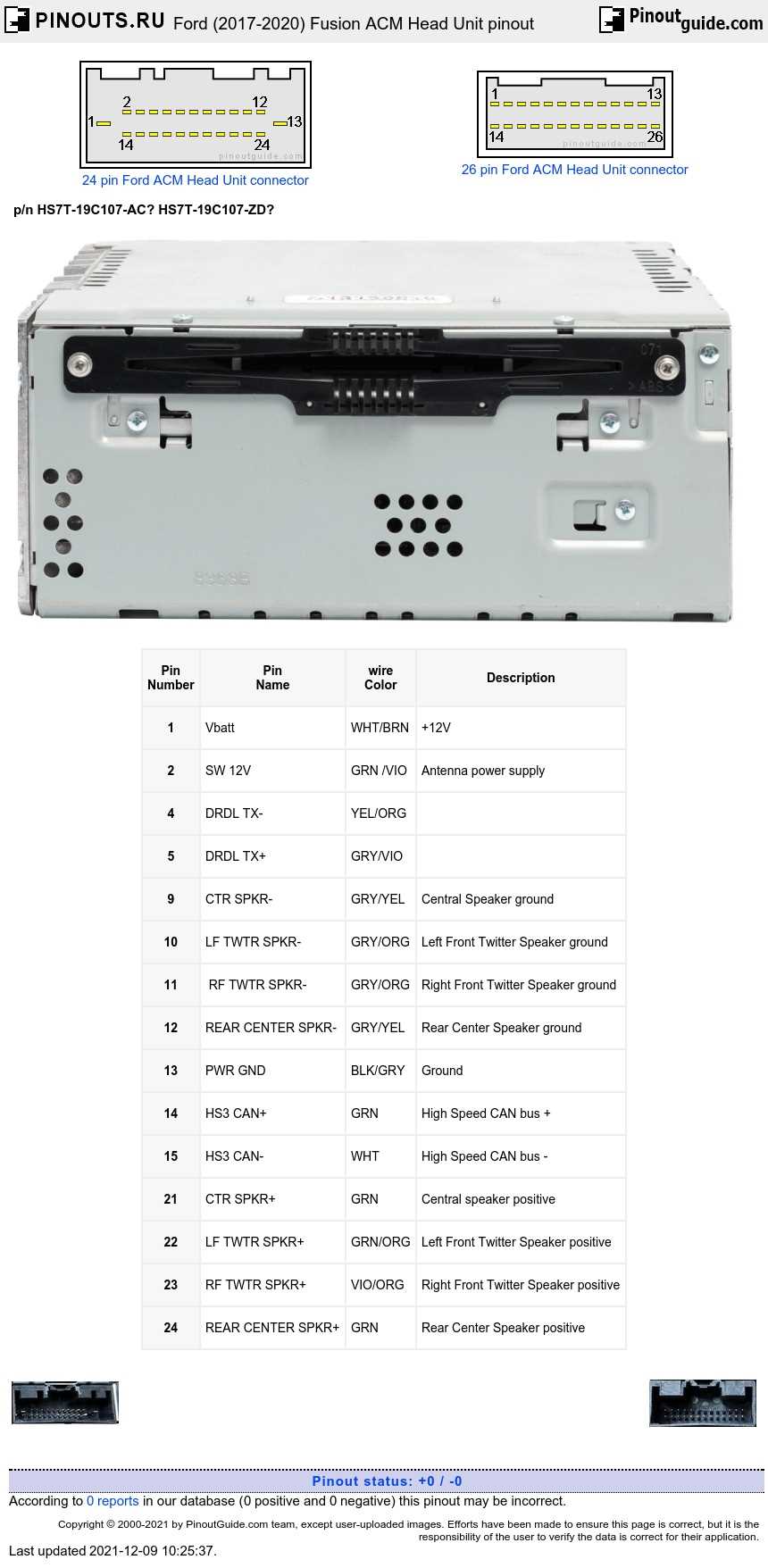 2016 ford fusion radio wiring diagram