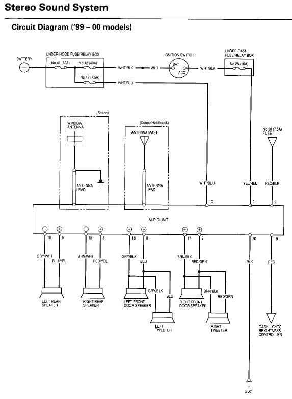 honda civic 2004 radio wiring diagram