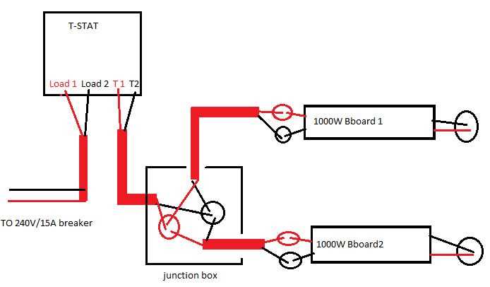 honeywell baseboard thermostat wiring diagram