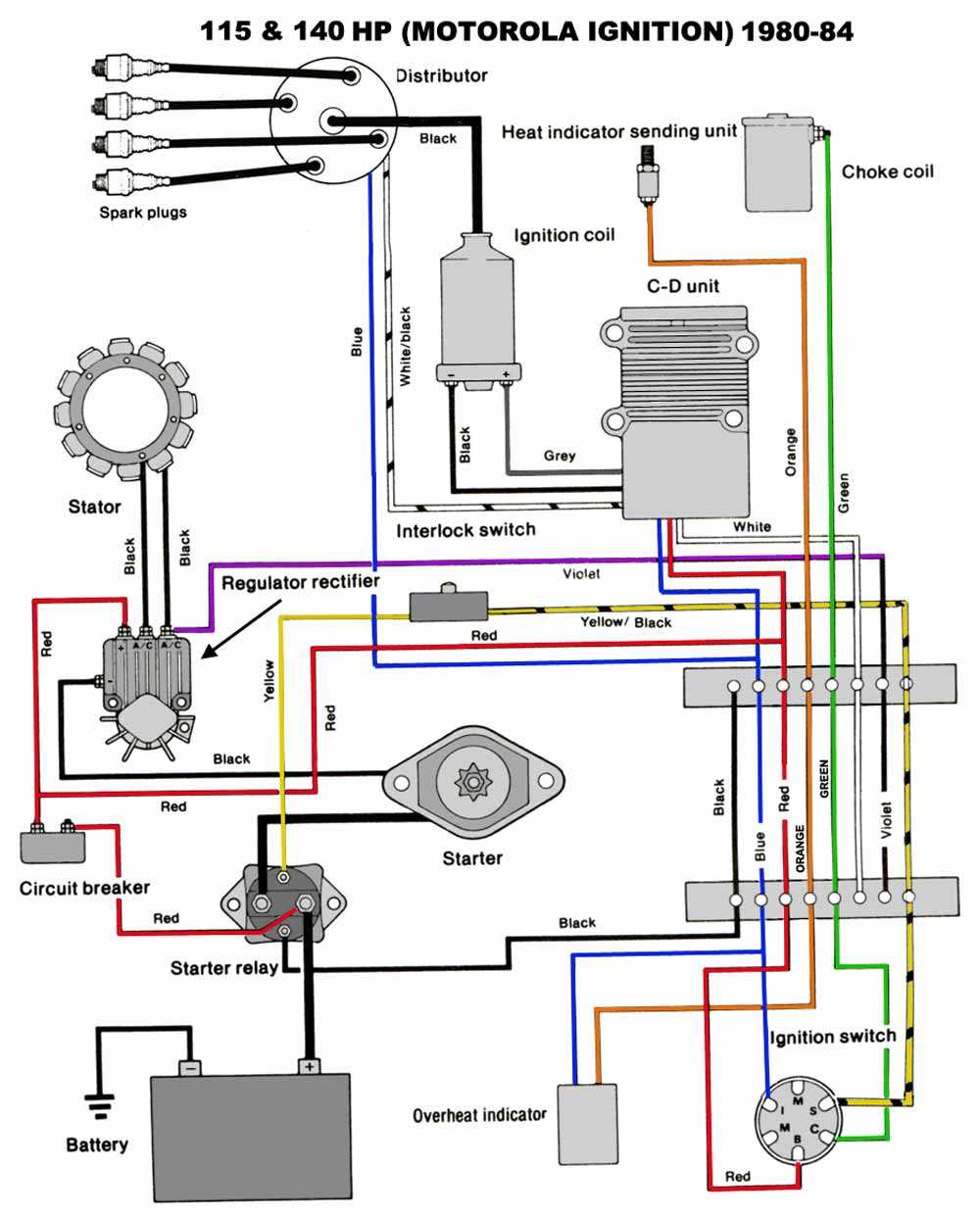 2 stroke 40 hp mercury outboard wiring diagram