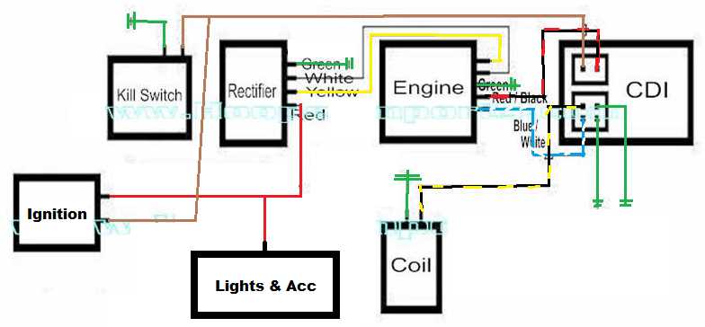 wiring diagram for pit bike