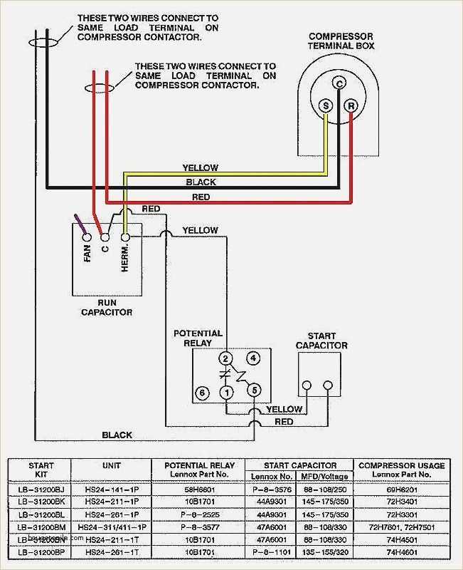 hvac capacitor wiring diagram