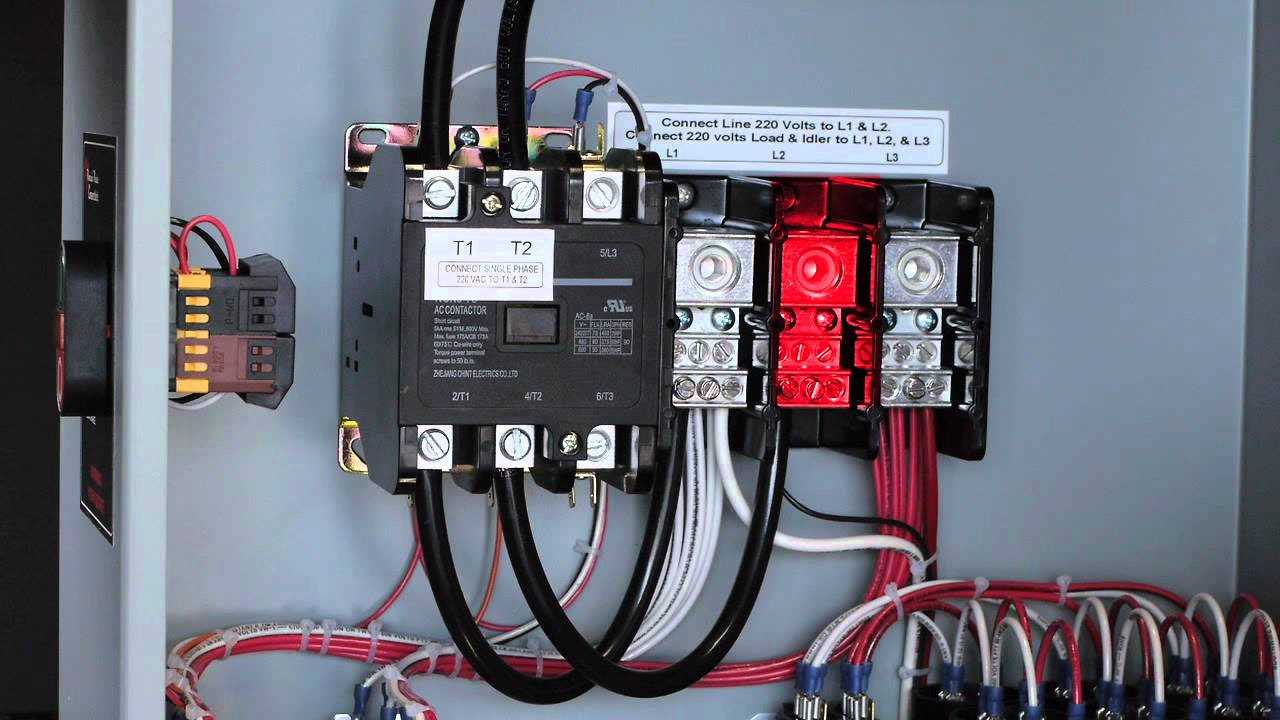 rotary phase converter wiring diagram