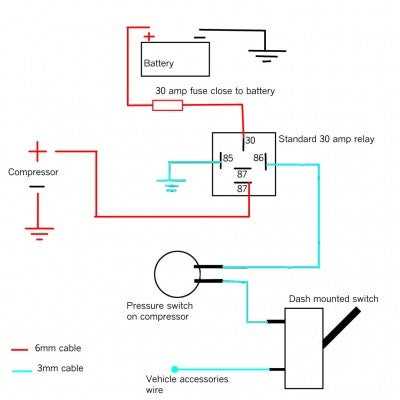 12v air compressor wiring diagram