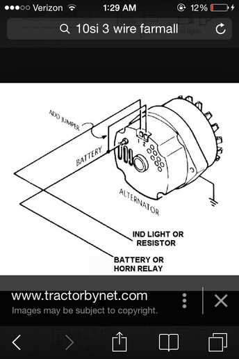 chevy 3 wire alternator wiring diagram