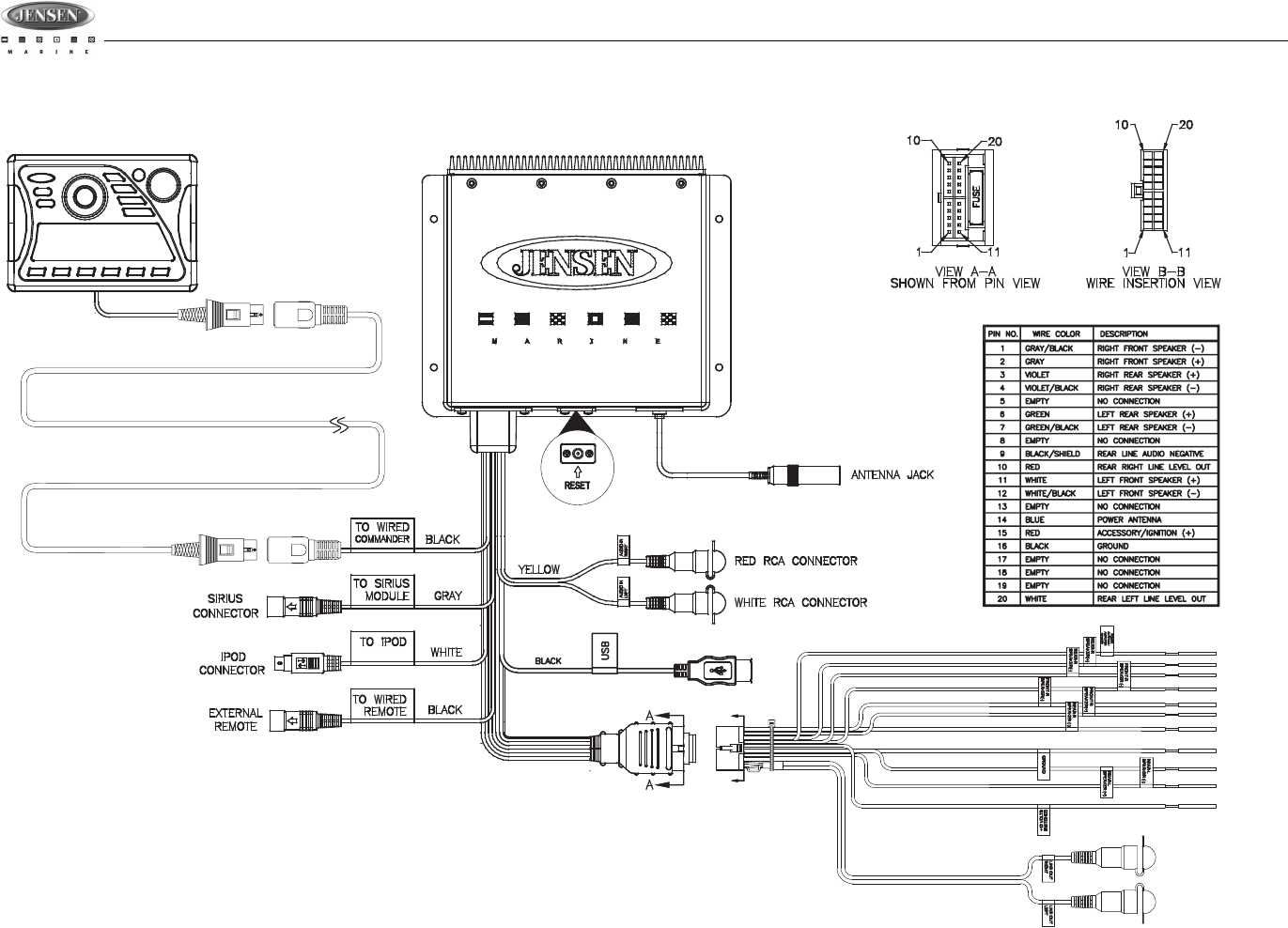 boss marine radio wiring diagram