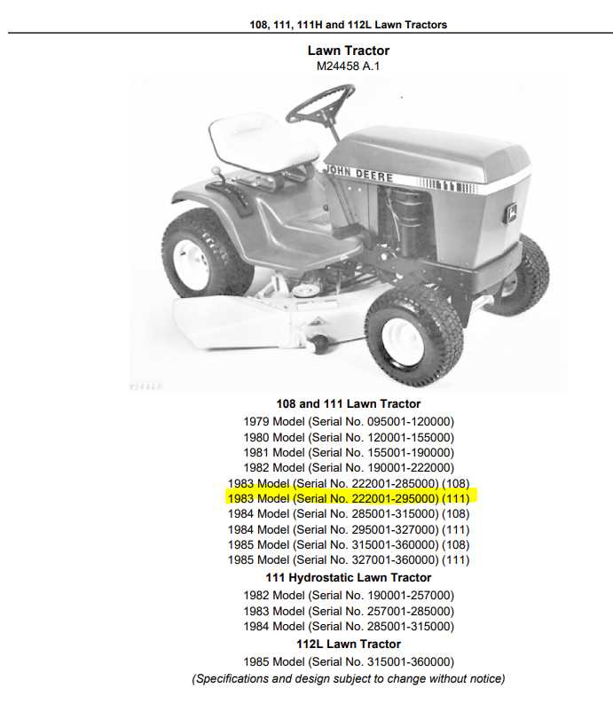 jd 111 1983 wiring diagram