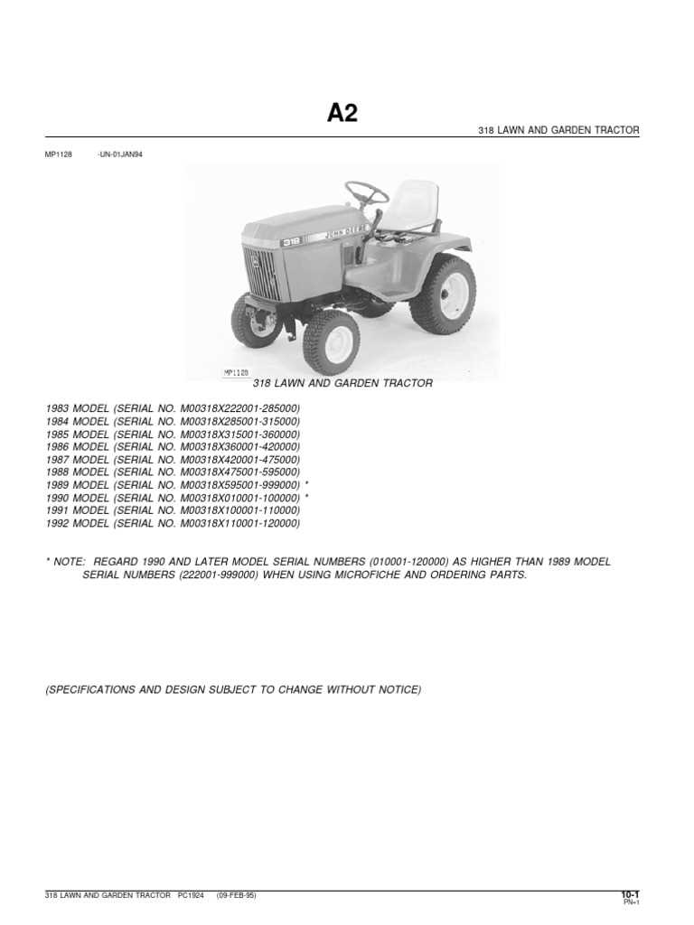 john deere 318 wiring diagram